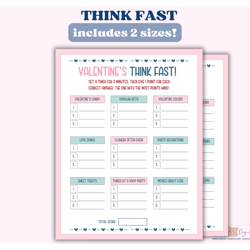 Think Fast Game - Etsy