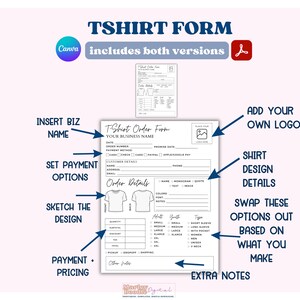 Showing how easy to customize the order form template.