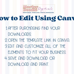 How to edit the order form templates with Canva.