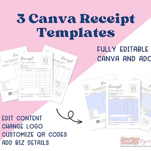 Canva Business Receipts Template