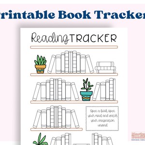 Reading Tracker Bookshelf Printable for Reading Challenge