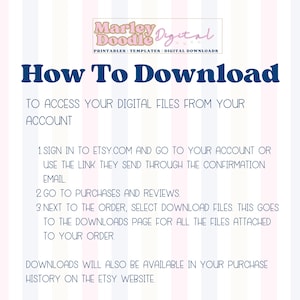 How to download digital files from your Etsy account.