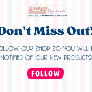 Follow Marley Doodle Digital for more templates and printables.