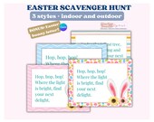Printable Easter Scavenger Hunt: Indoor & Outdoor Clues (Digital Download)