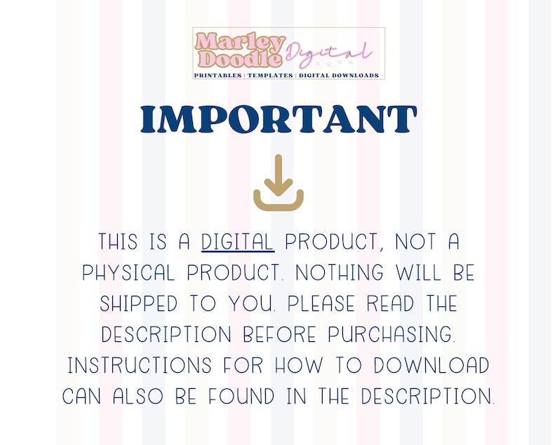 This is a digital download, nothing physical will be shipped.