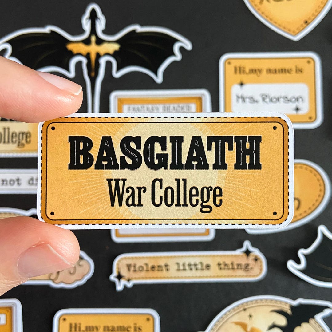 Fourth Wing College Stamp Sticker Basgiath Fourth Wing Lover Gift War ...
