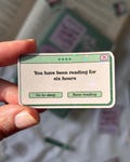 You've been reading for six hours - Holographic Sticker for Kindle or Kobo product logo