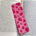 Pink Strawberry Bookmark Cute Book Page Holder Aesthetic Book Accessory for Readers Gift for Book Lovers Unique Handmade Bookmark for Girls product logo