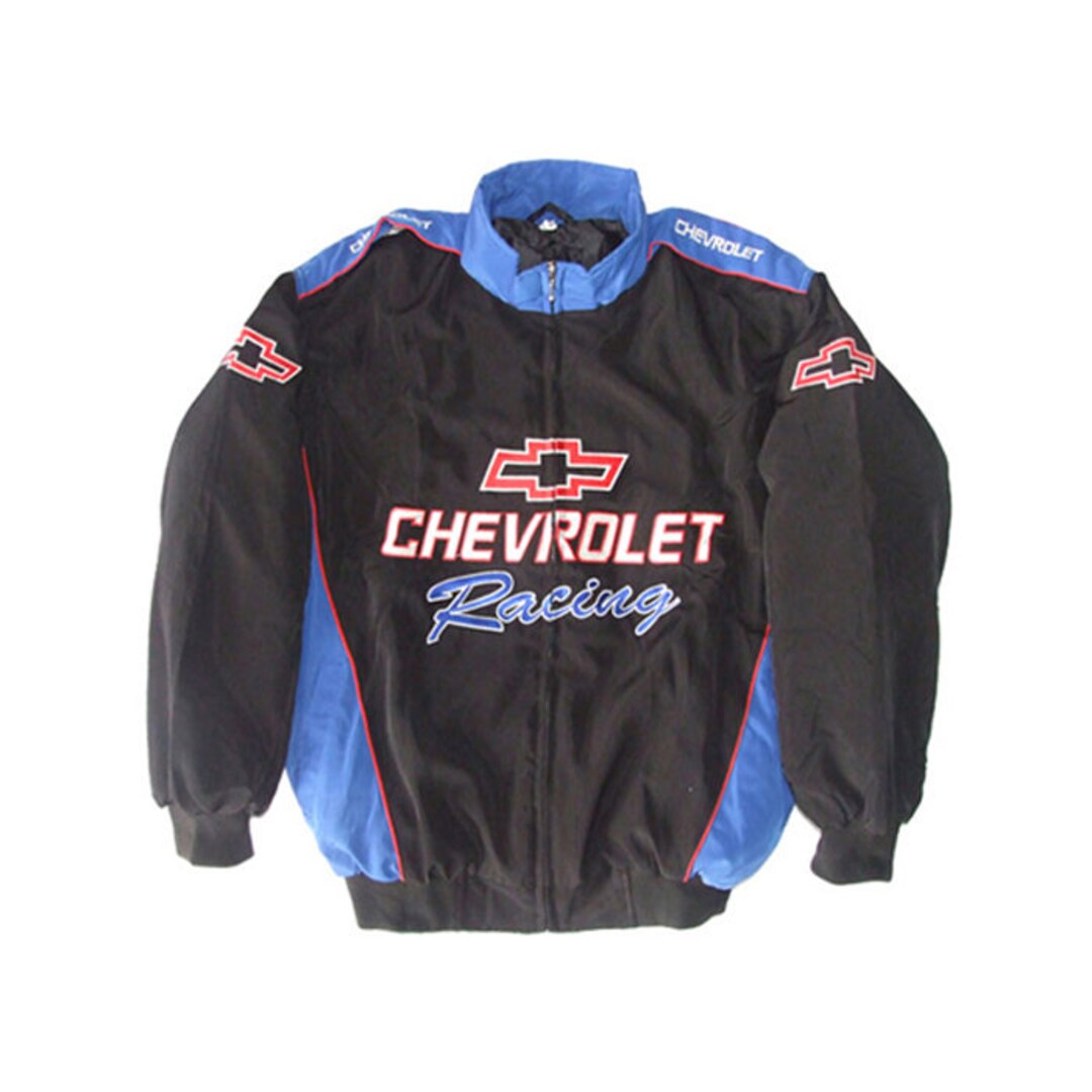 Chevrolet Racing Jacket Black and Blue Jacket Coat Racing - Etsy