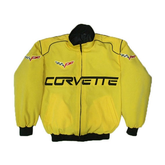 Corvette C6 Racing Jacket Yellow Man Jacket Nascar Racing Racing