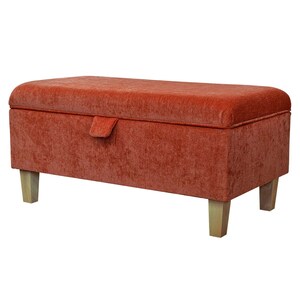 Orange 2024 storage footstool