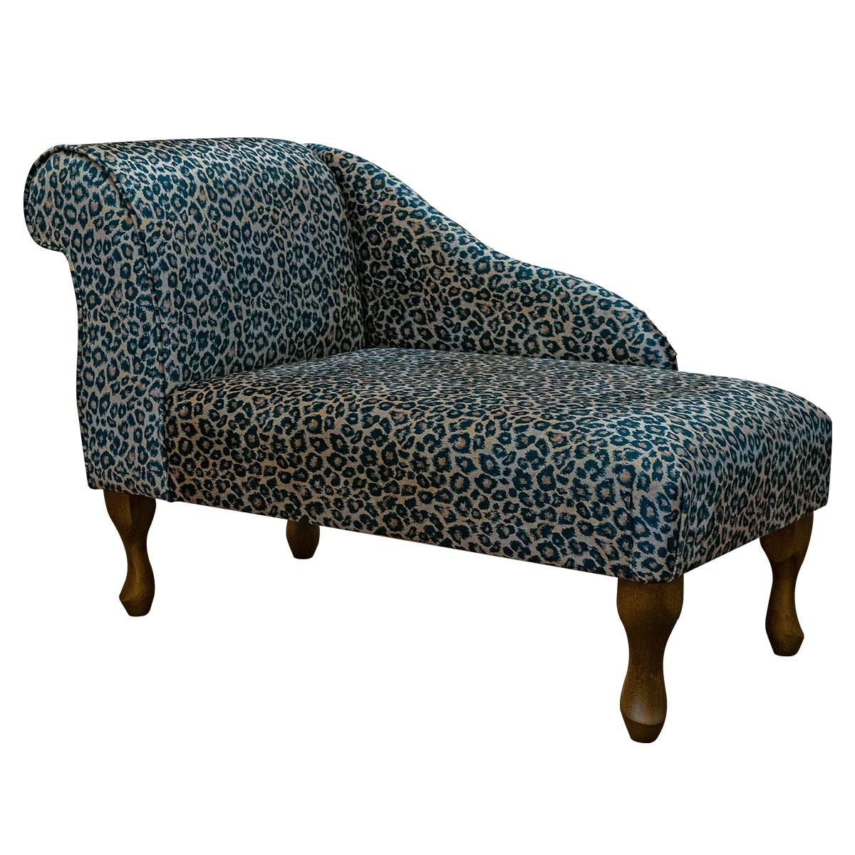 Leopard Print Mini Chaise Longue | Handmade Funky Small