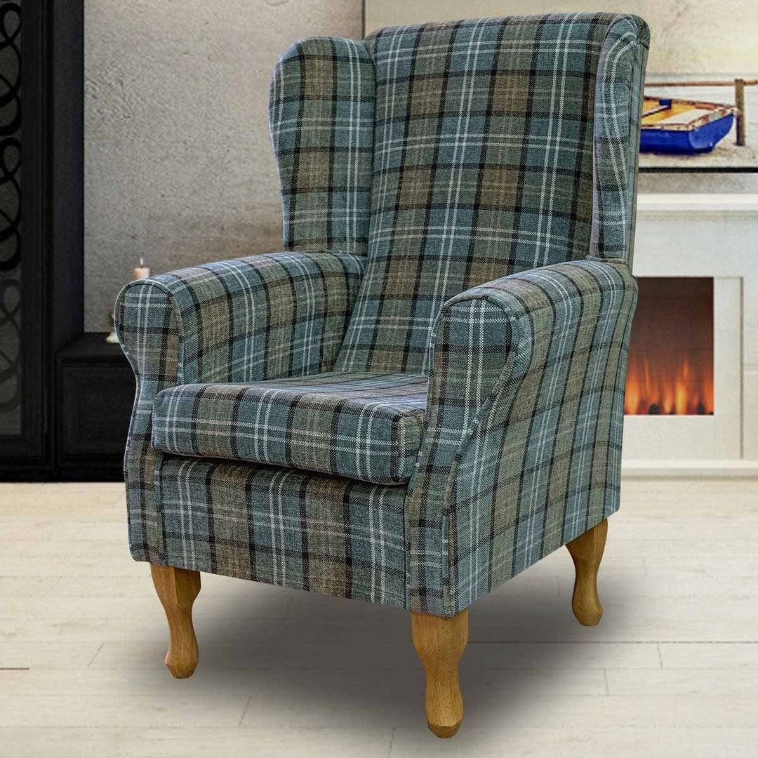 Wing Chair Oswald Armchair Oswald Grande Check Wingback Armchair