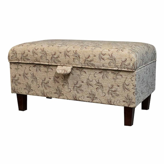 Beige rectangle ottoman deals