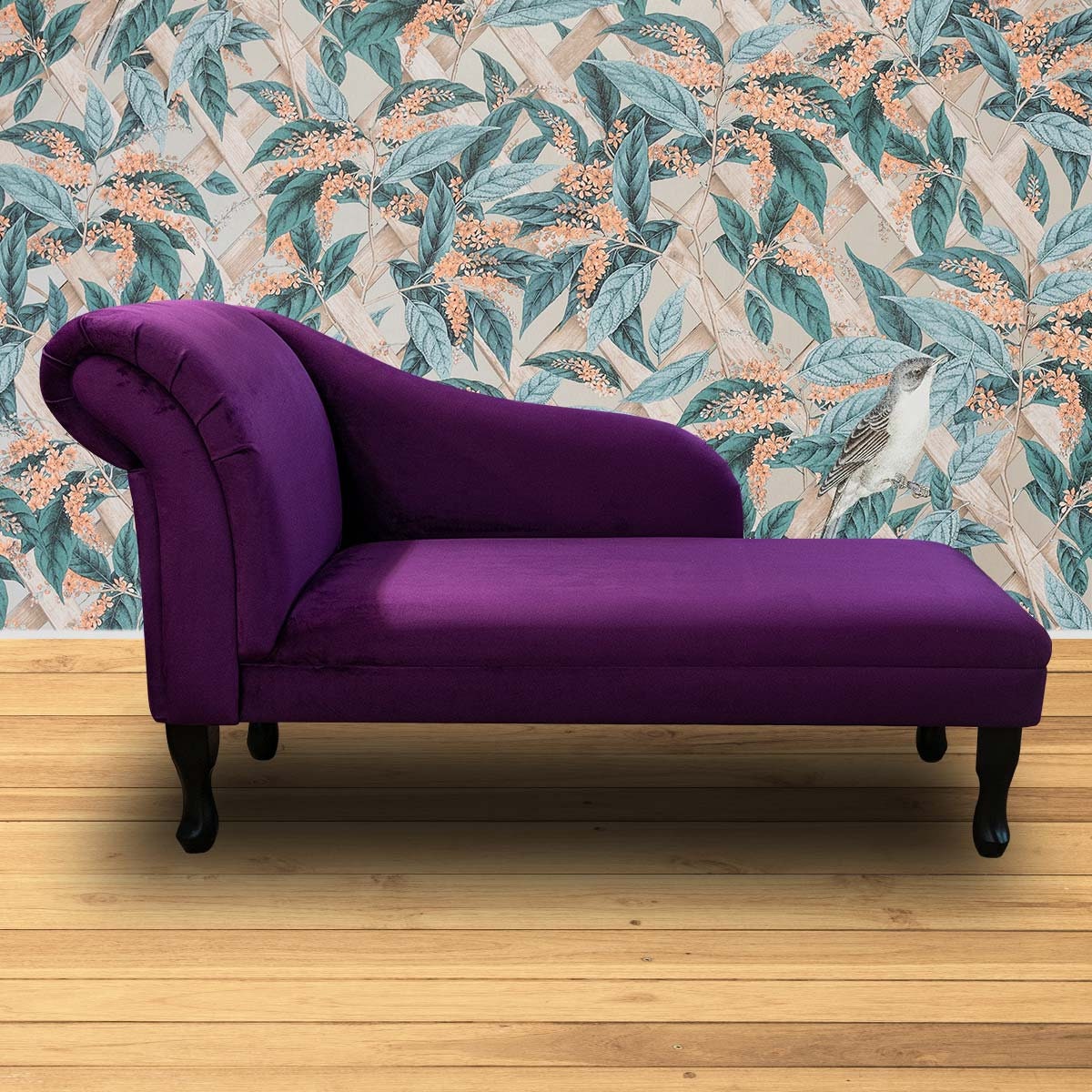 Purple chaise chair discount