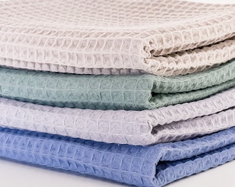 Baby Blanket Set Cozy and Stylish Waffled Cotton  - Pack of 2