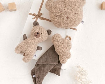 Handgemaakte babycadeauset: Lovie, pluche, slaapliedje