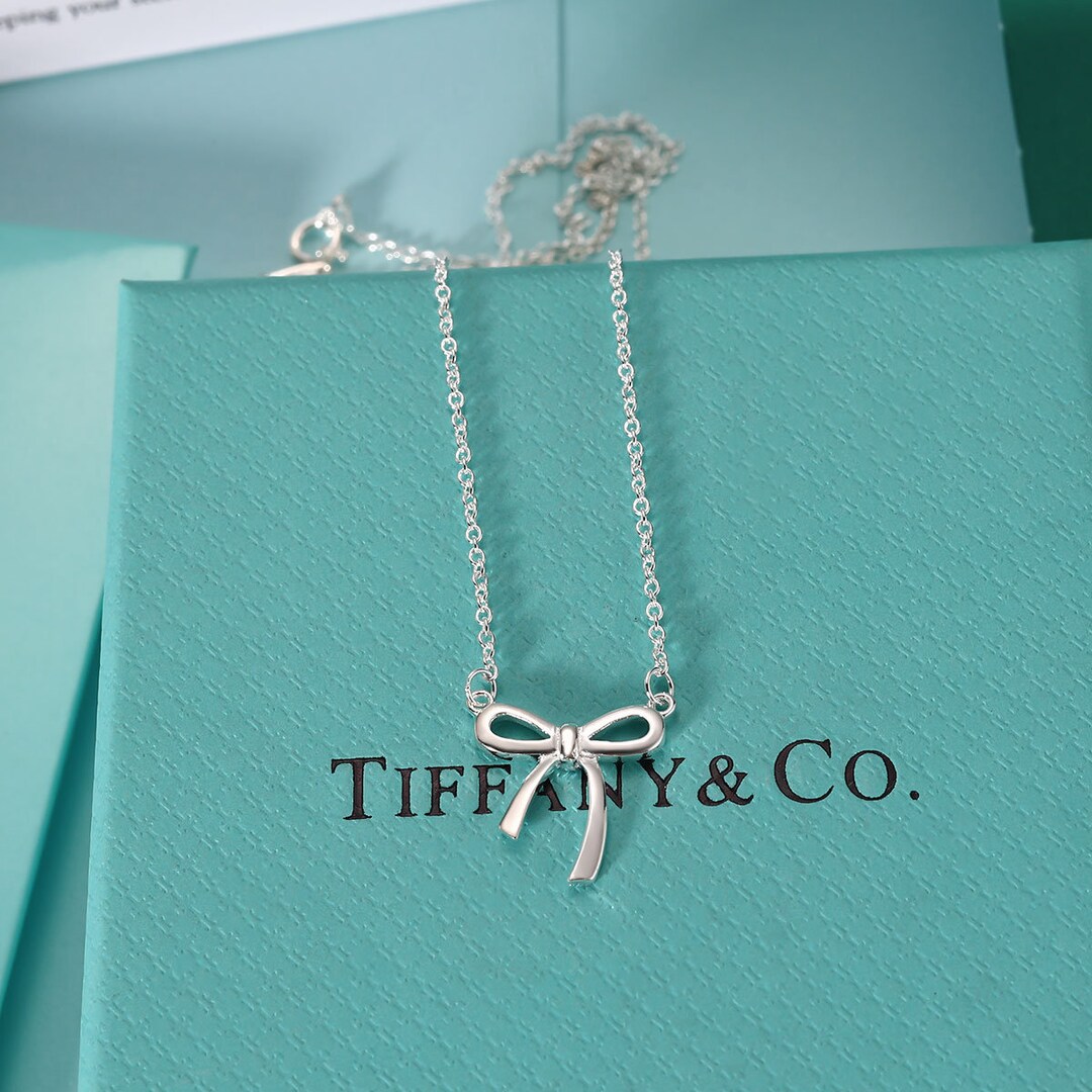 Tiffany & co bow necklace Clearance