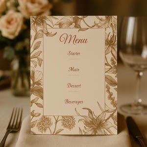 Wedding Menu