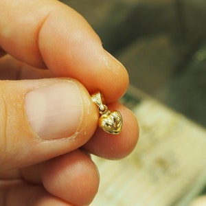 Tiffany & Co. Mini Heart Lock Necklace 18K Yellow Gold 750 Pendant