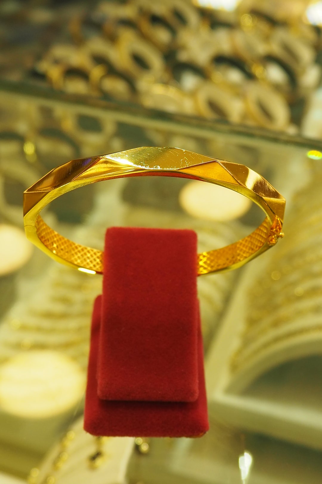 22k Solid Gold Bangle Bracelet, Gold Bangle, 22k Gold Jewelry, 22k