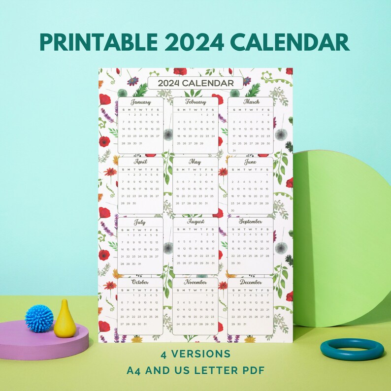 2024 Printable Wall Calendar 2024 - Il 794xN.5429023764 3v1r