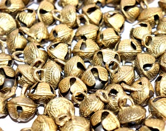 100 pcs Brass Loose Ghungroo Ethnic Anklet For women Dancing Bells Indian  Classic Dancing Bells 2cm