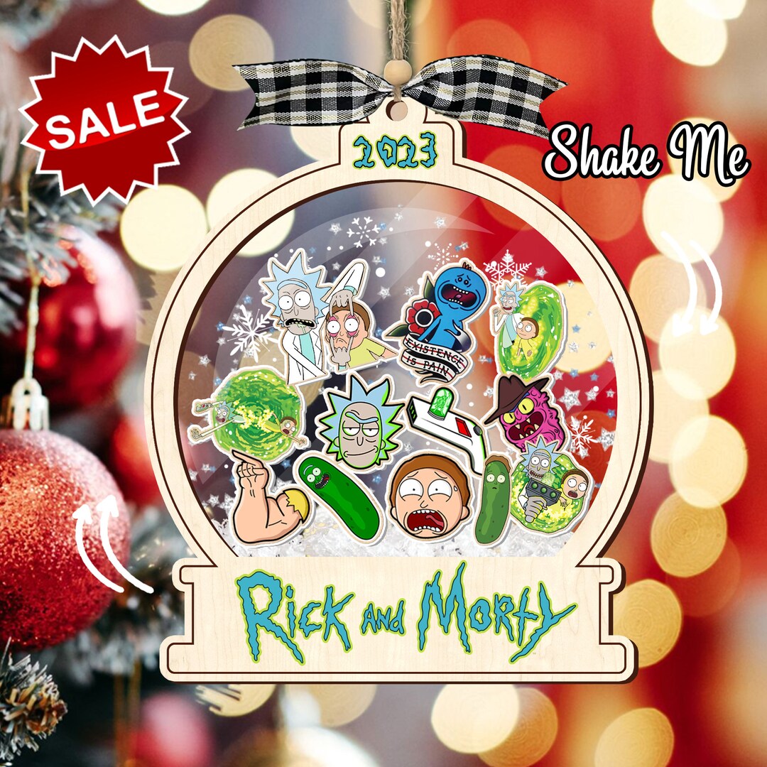 Custom Rick and Morty Ornaments Personalized Rick and Morty - Etsy