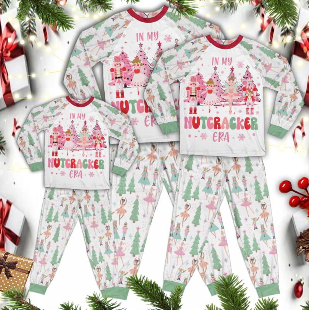Christmas Nutcracker Ballet Pajama Set Christmas Nutcracker Etsy