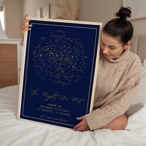 Mappa stellare personalizzata per data, Luce notturna con mappa stellare, Mappa delle costellazioni personalizzata, Cielo notturno per data, Regalo di fidanzamento per lui e per lei, regalo per la mamma