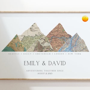 Cadeau Saint Valentin pour lui, cadeau personnalisé 1er anniversaire, cadeau d'anniversaire en papier pour lui, cadeau 51e anniversaire pour homme, cadeau de mariage 31e
