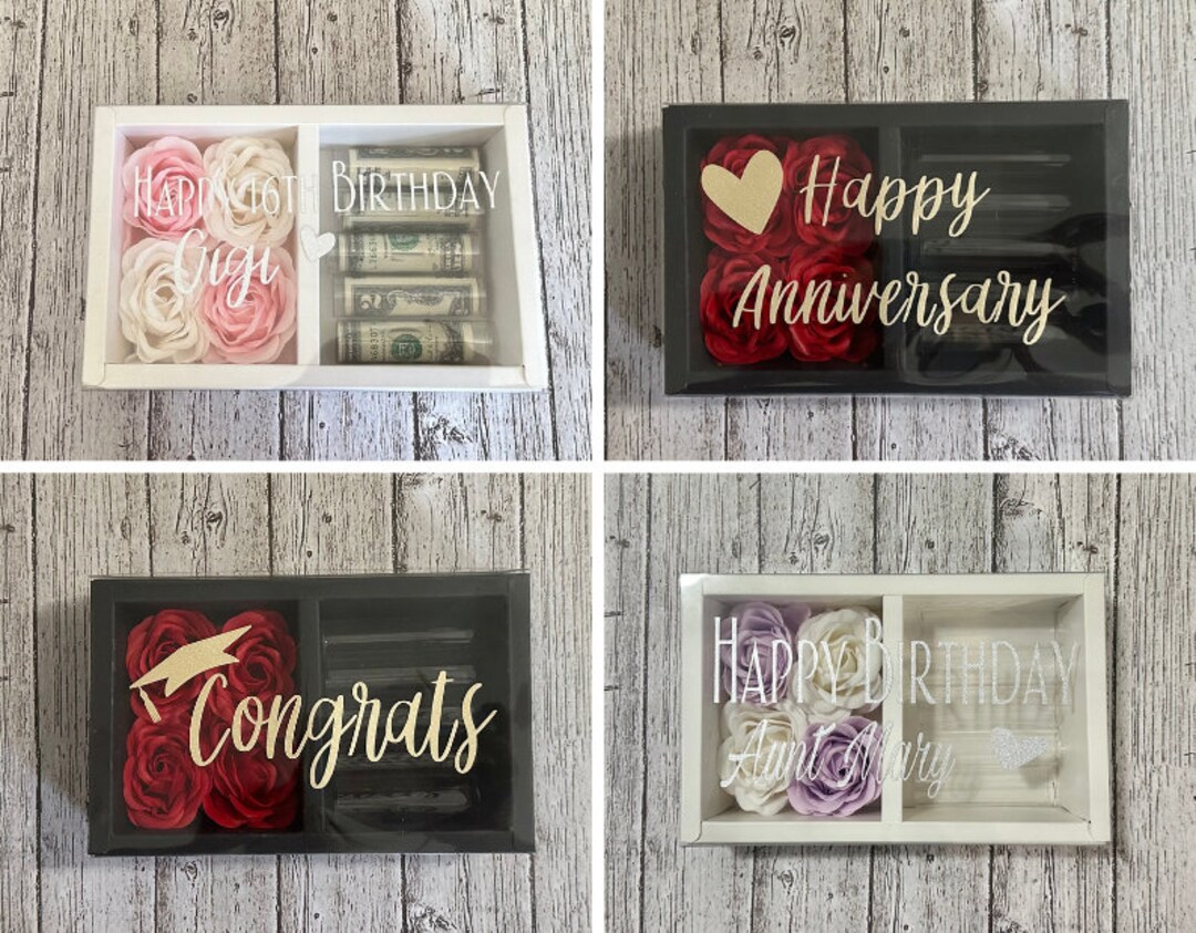 Personalized Money Gift Box Etsy