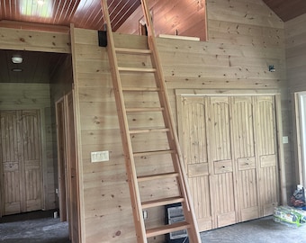Handcrafted loft ladder