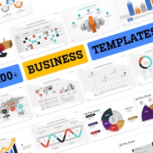 Meer dan 100 PowerPoint-presentaties voor zakelijke presentaties – bundel met professionele en bewerkbare sjablonen