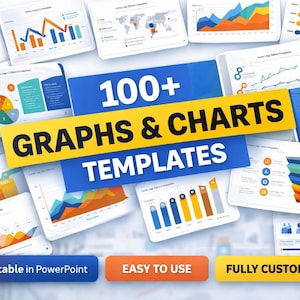 100+ grafiek- en diagramsjablonen: moderne gegevensdia's (directe download)