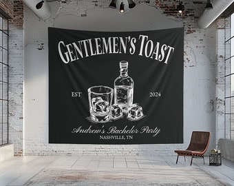 Personalized Bachelor Party Banner: Groom's Celebration Tapestry
