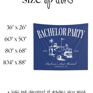 Custom Golf Bachelor Party Sign for Photo Backdrop Personalized Groom Banner Gift for Last Swing Themed Par Tee Grooms Gift Bach Weekend