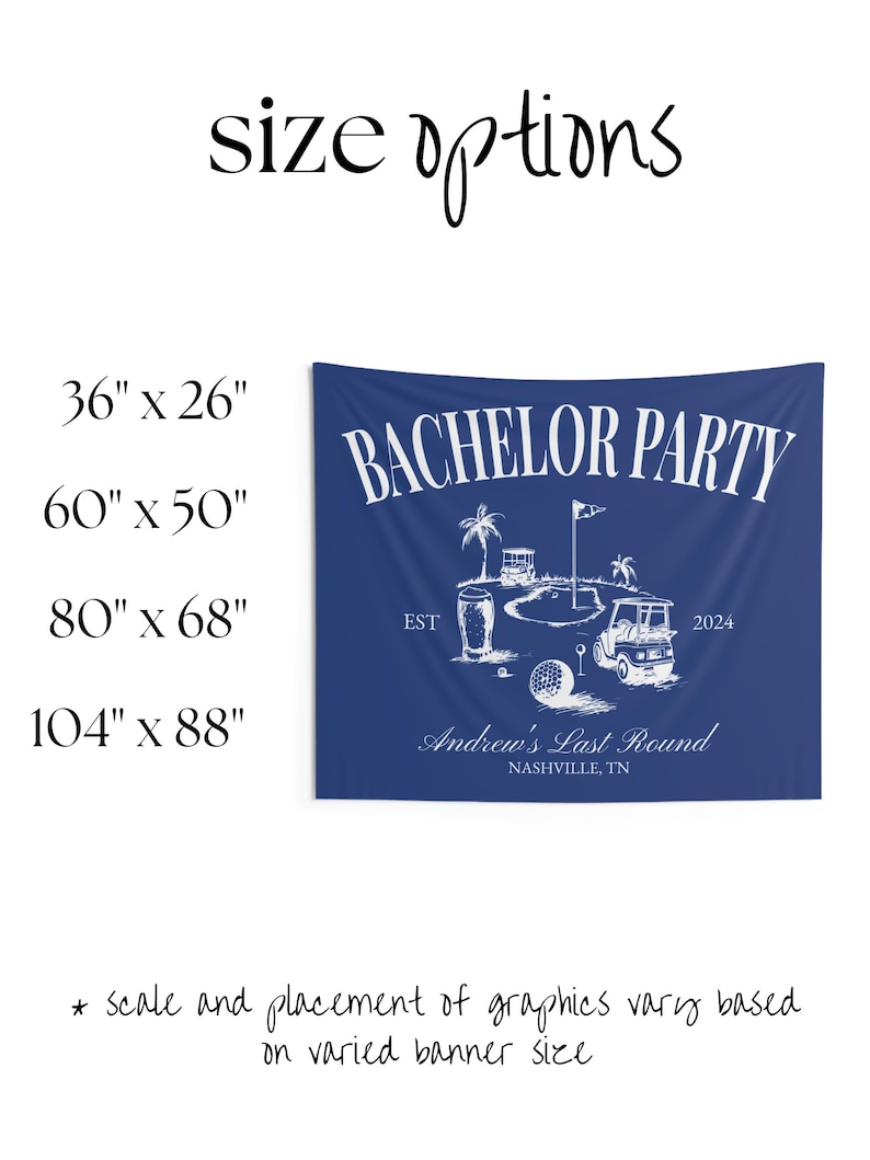 Custom Golf Bachelor Party Sign for Photo Backdrop Personalized Groom Banner Gift for Last Swing Themed Par Tee Grooms Gift Bach Weekend