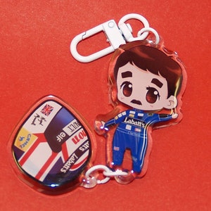 Nigel Mansell Schlüsselanhänger Formel 1 Acryl Charm F1 Geschenke