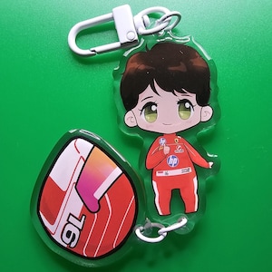 Charles Leclerc Keyring Formula 1 Acrylic Charm F1 Ferrari Gifts 2025