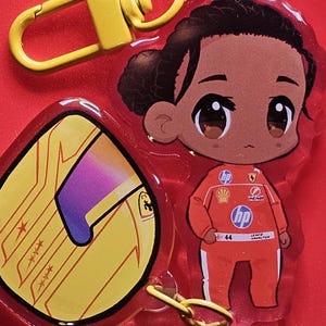 Lewis Hamilton Keyring Formula 1 Acrylic Charm F1 Ferrari Gifts 2025