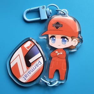 Niki Lauda Keyring Formula 1 Acrylic Charm F1 Gifts