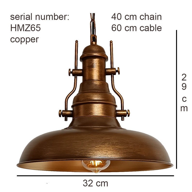 Pendant Light for Kitchen Island, Copper Lighting Pendant, Vintage