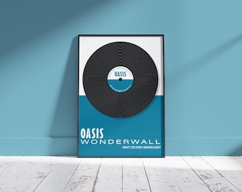 Oasis/ Wonderwall/ Song Lyrics/ Art Print/ Poster