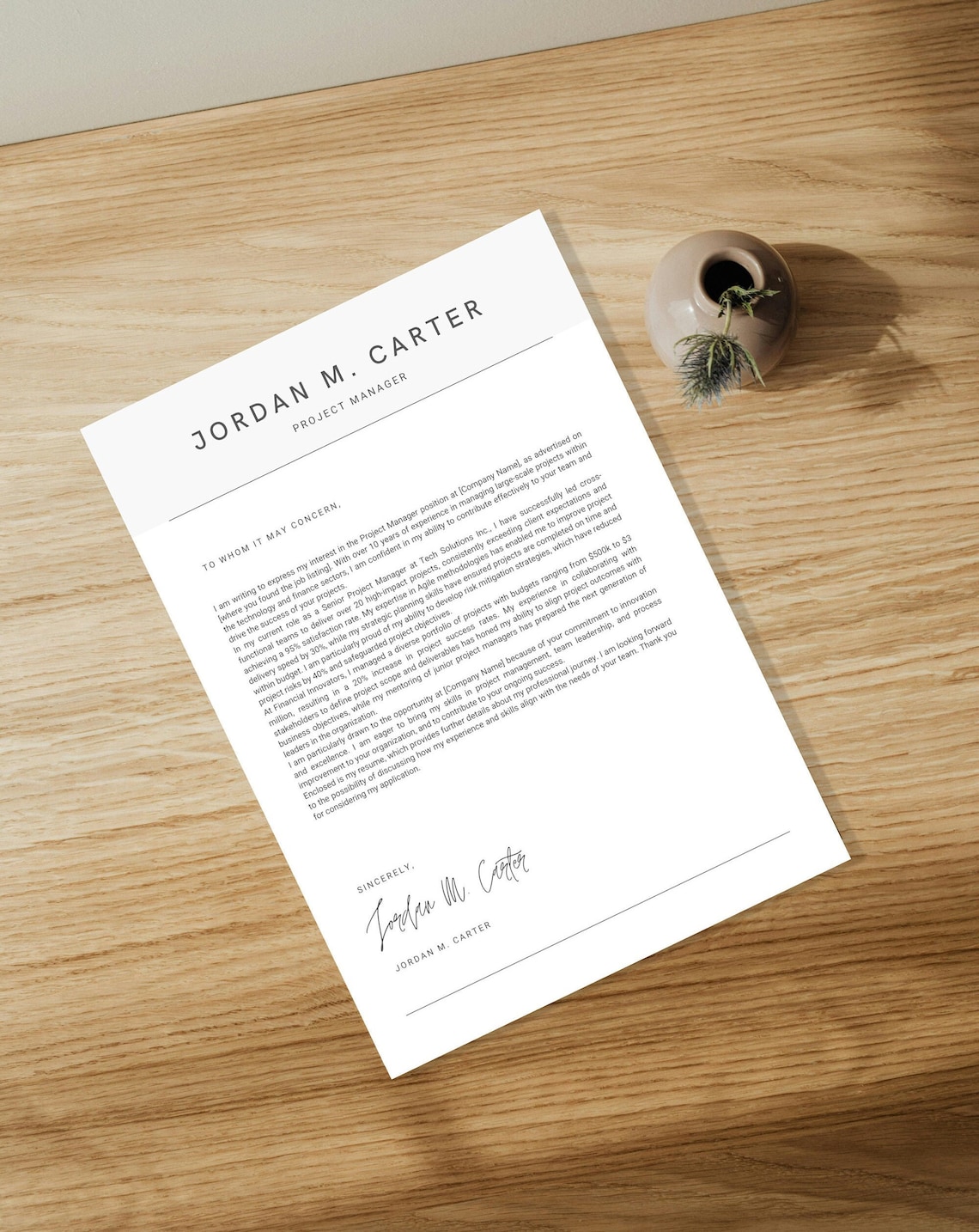 Minimalistic Canva Resume Template, CV Template Canva, Editable Resume