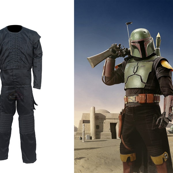 3 pieces  Mando Boba Flak Vest And Suit, The Book Of Boba Fett Flight Suit, Boba Fett Flight Suit, Bounty Hunters Outfit, Customized suit.