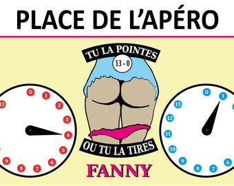 Panneau compteur de points "place de l'apéro"