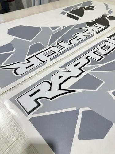 Full Decal Vinyl Sticker Kit Geometric Camo for Ford Ranger Raptor GEN ...