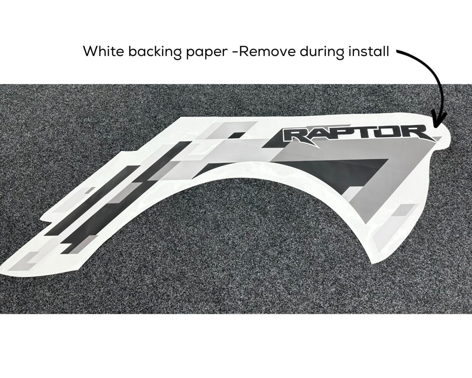 Ford Ranger Raptor Decal Sticker Kit Geometric Camo SIDES ONLY 3M (2019 ...