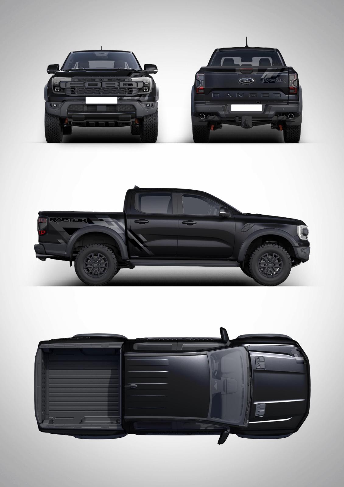 Ford Ranger Raptor Decal STEALTH Kit Geometric Camo FULL KIT 3m (2019 ...